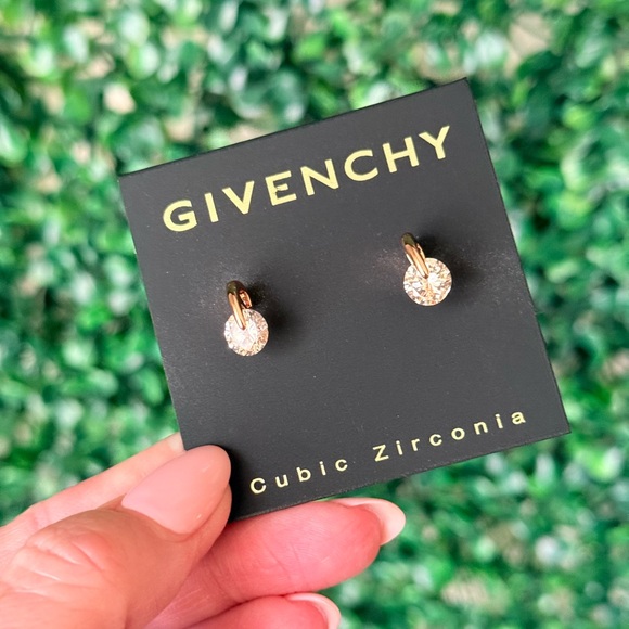Givenchy Jewelry - Givenchy Rose Gold Cubic Zirconia Earrings New